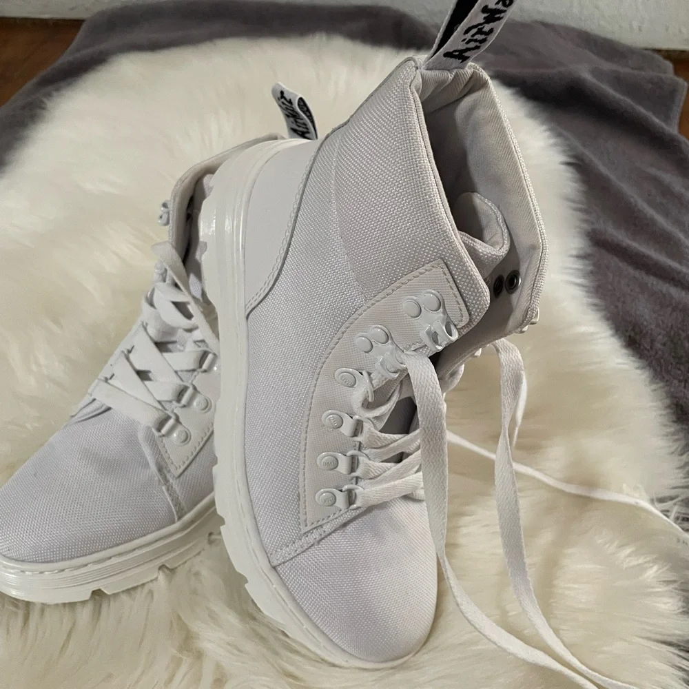 Dr. Martens Women's White Combat Boots - Picture 5 of 10